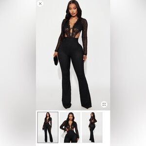 Chic Black Lace Jumpsuit